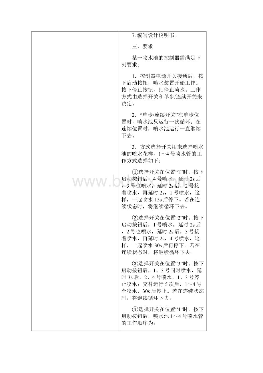 花式喷泉的PLC控制设计Word文档格式.docx_第3页