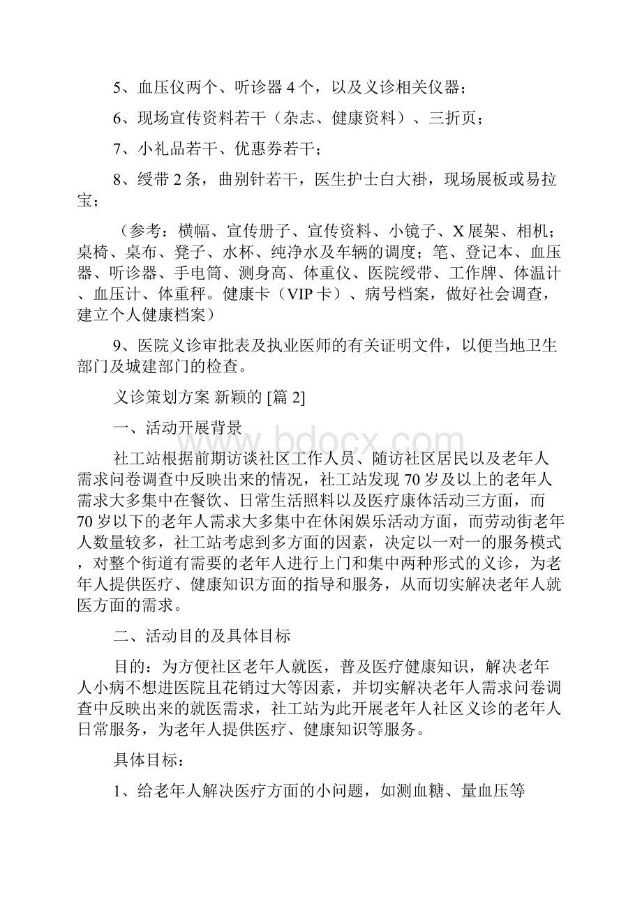 义诊策划方案 新颖的.docx_第3页