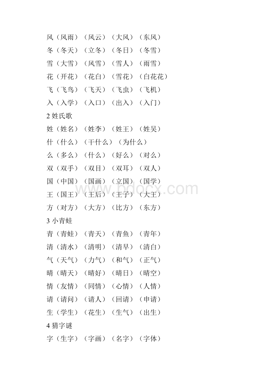 一年级下册语文知识点归纳说课讲解.docx_第2页