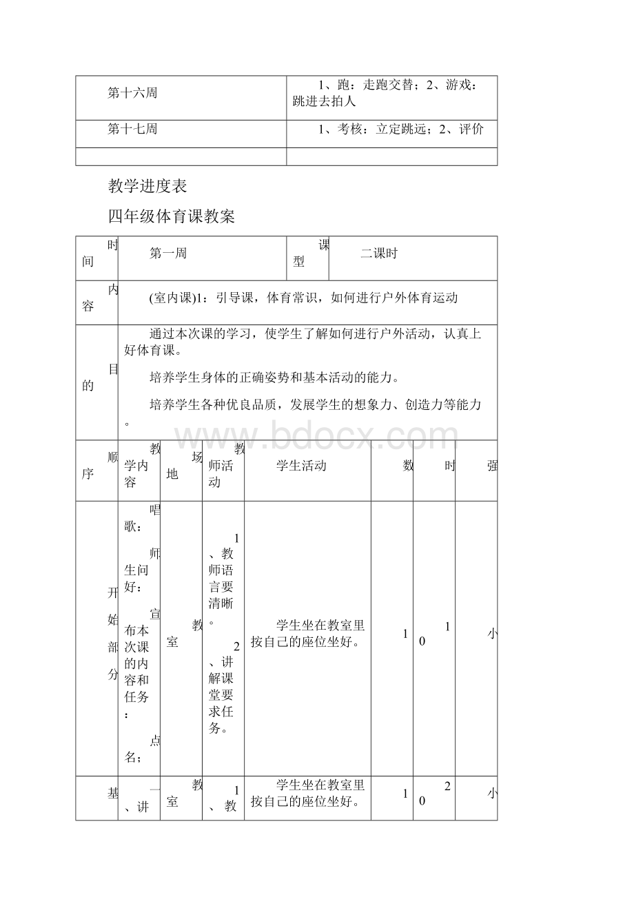 尚择优选小学四年级体育教案doc文档格式.docx_第2页