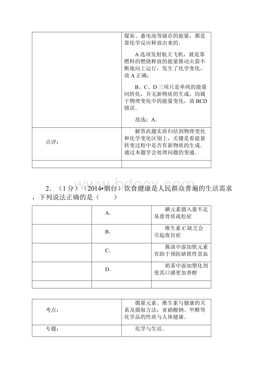 山东省烟台市中考化学试题Word文件下载.docx_第2页