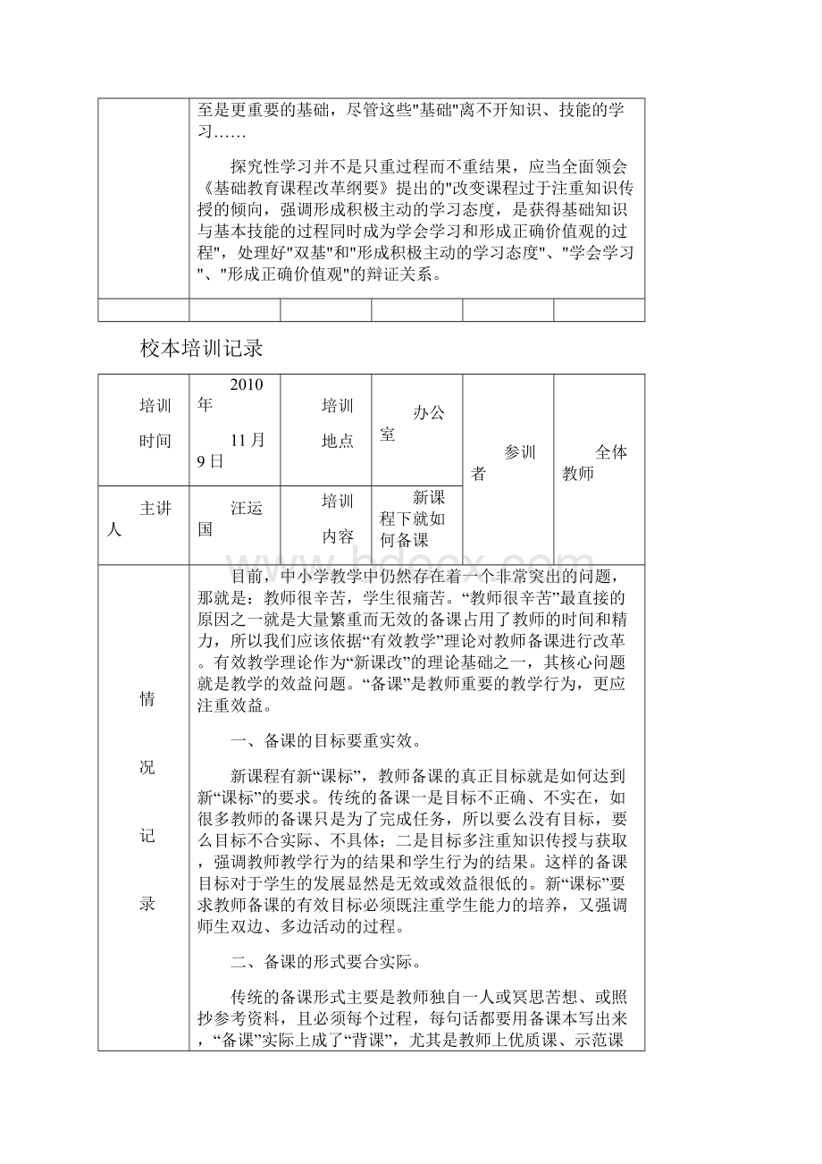 小学校本培训记录12个.docx_第2页