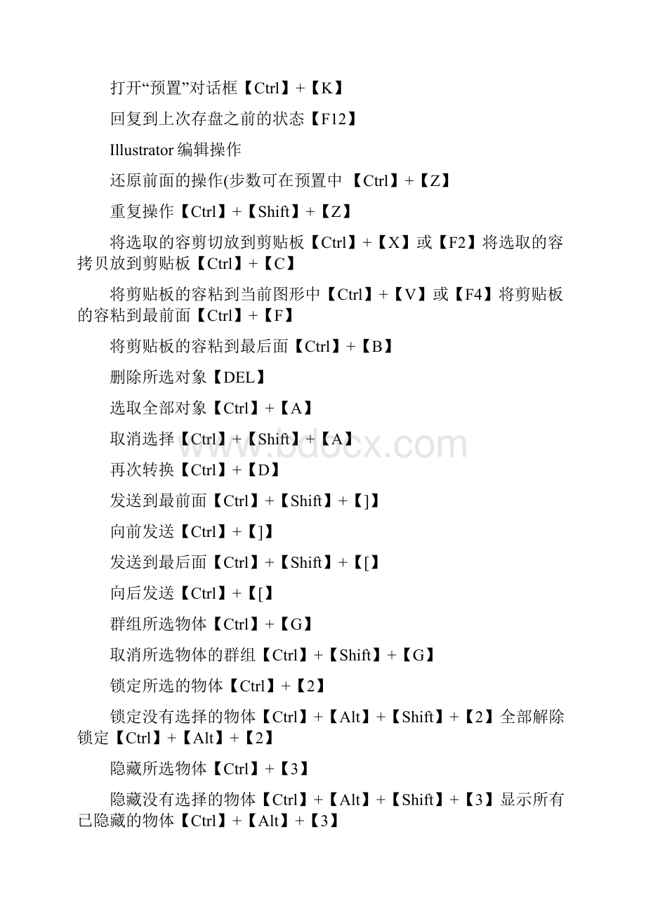 AI常用快捷键大全和技巧.docx_第3页