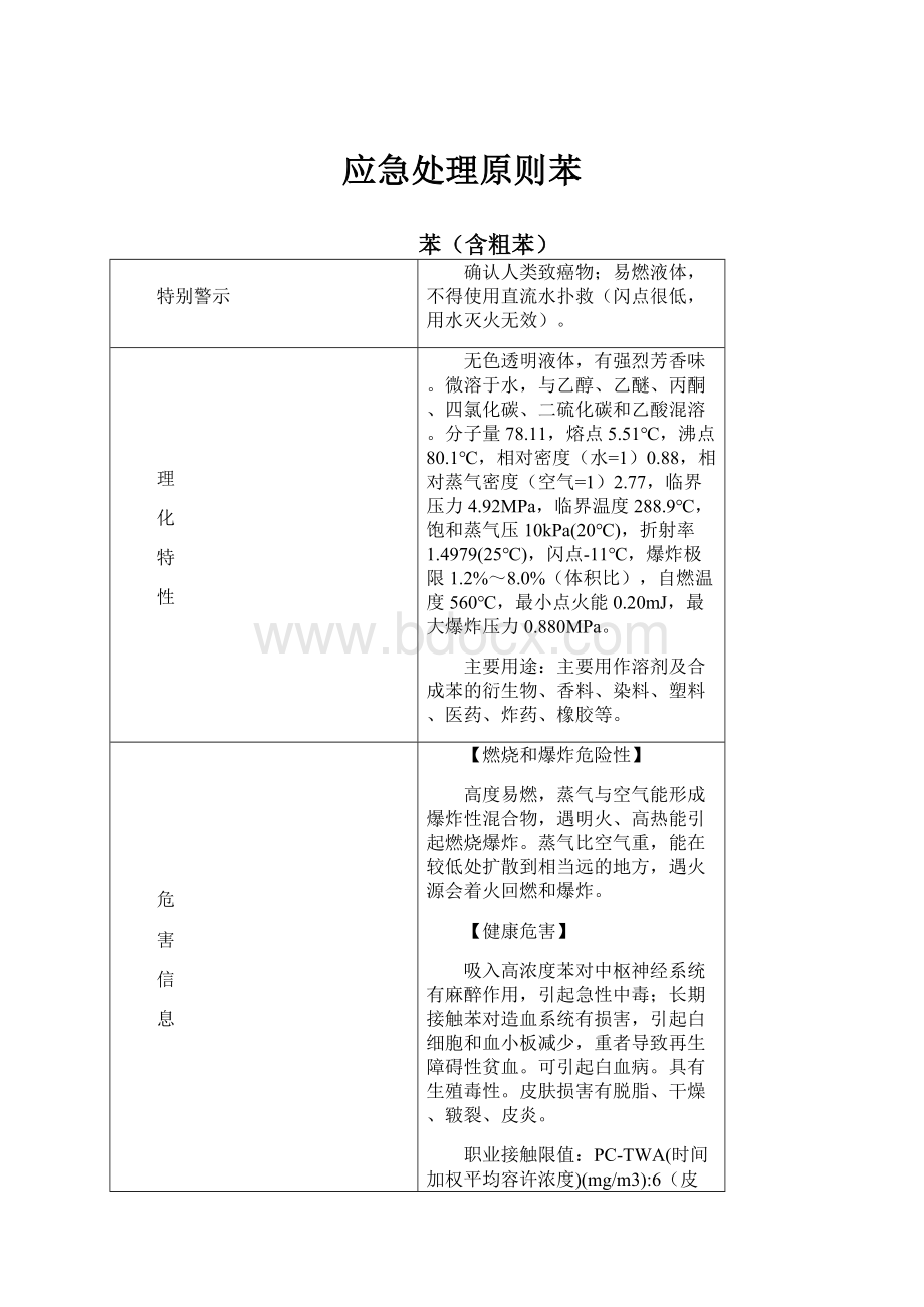 应急处理原则苯Word格式文档下载.docx_第1页