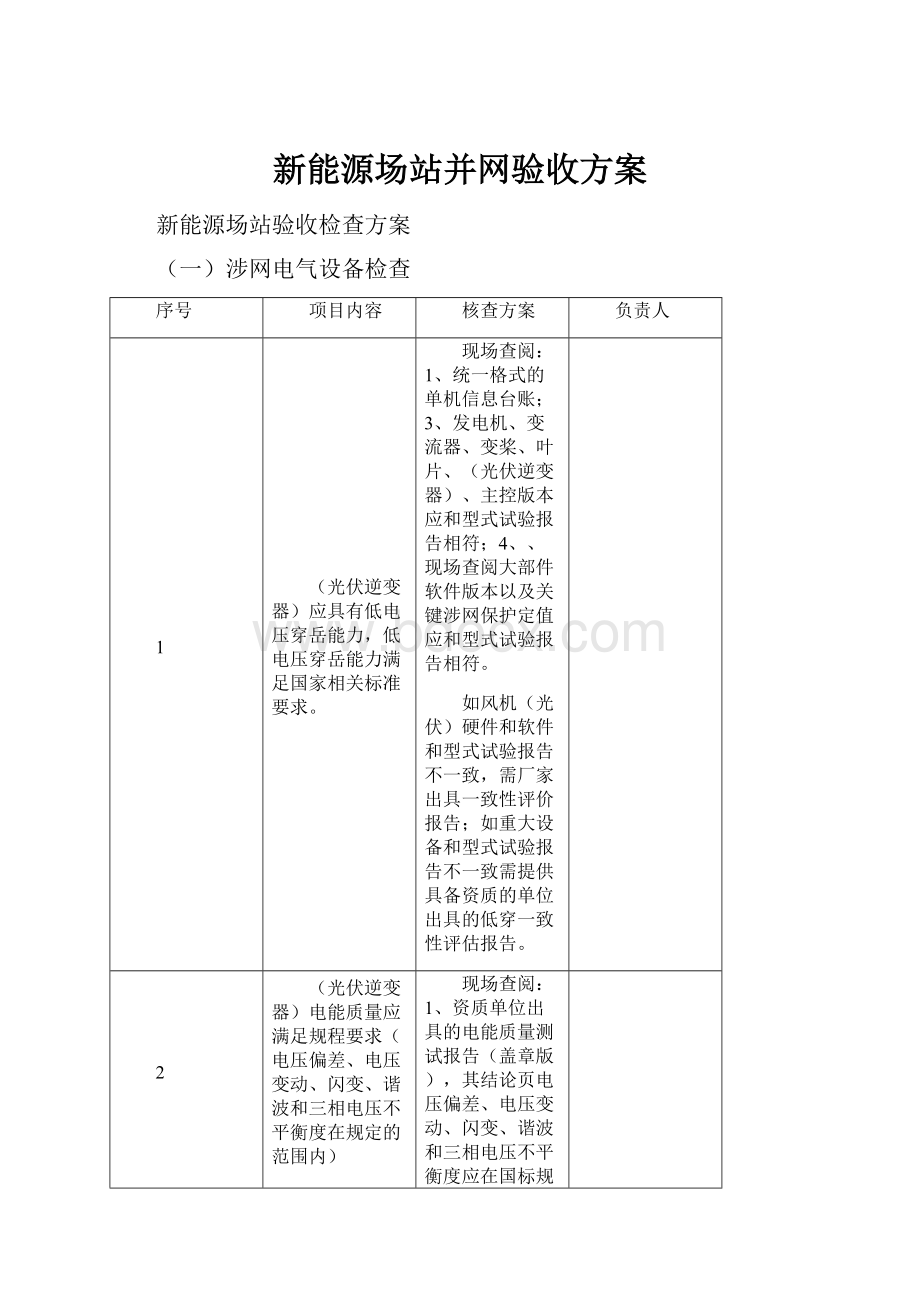 新能源场站并网验收方案.docx_第1页