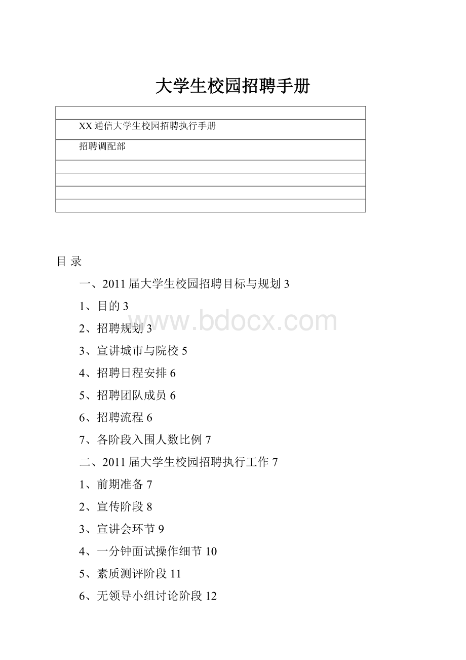 大学生校园招聘手册.docx