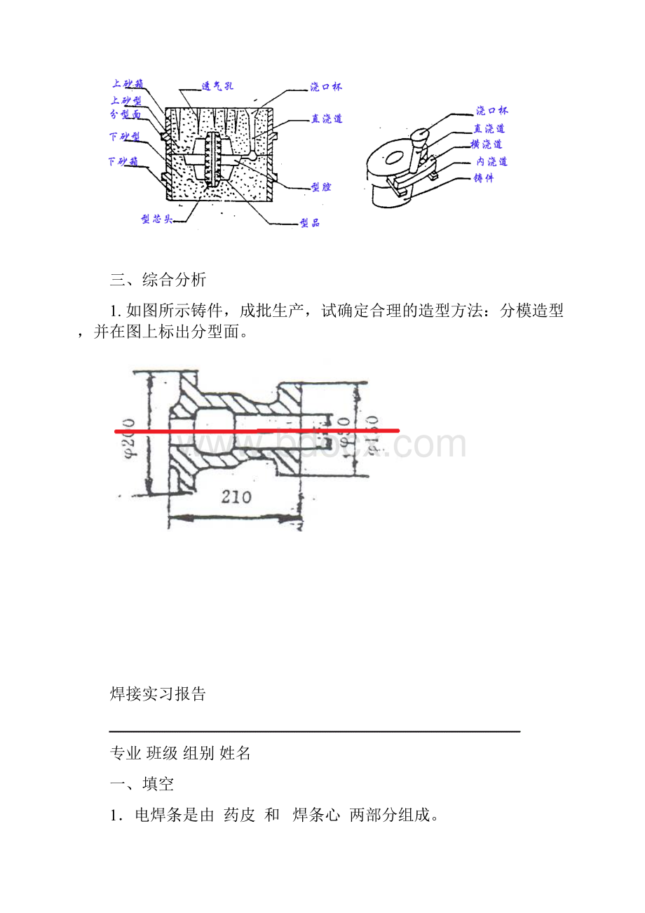 工程训练B实习报告不含锻造doc.docx_第2页