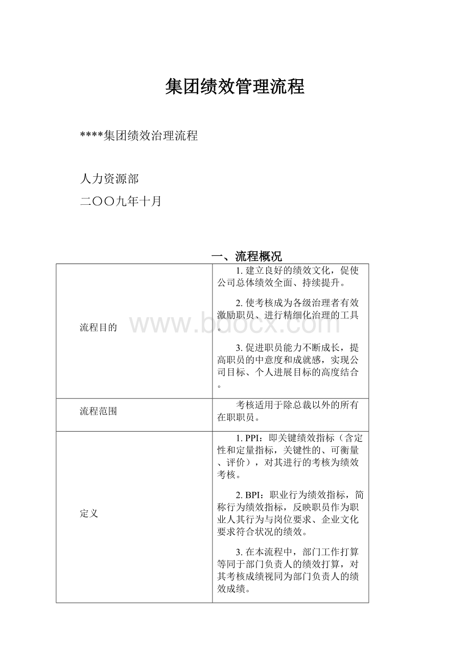 集团绩效管理流程.docx_第1页