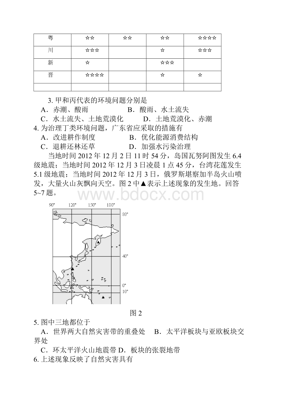 北京市朝阳区高三第一学期期末练习地理试题.docx_第2页