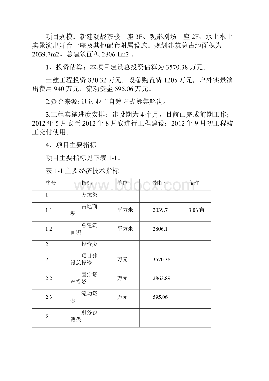 XX旅游景区水上实景演出项目投资建设可行性研究报告.docx_第3页