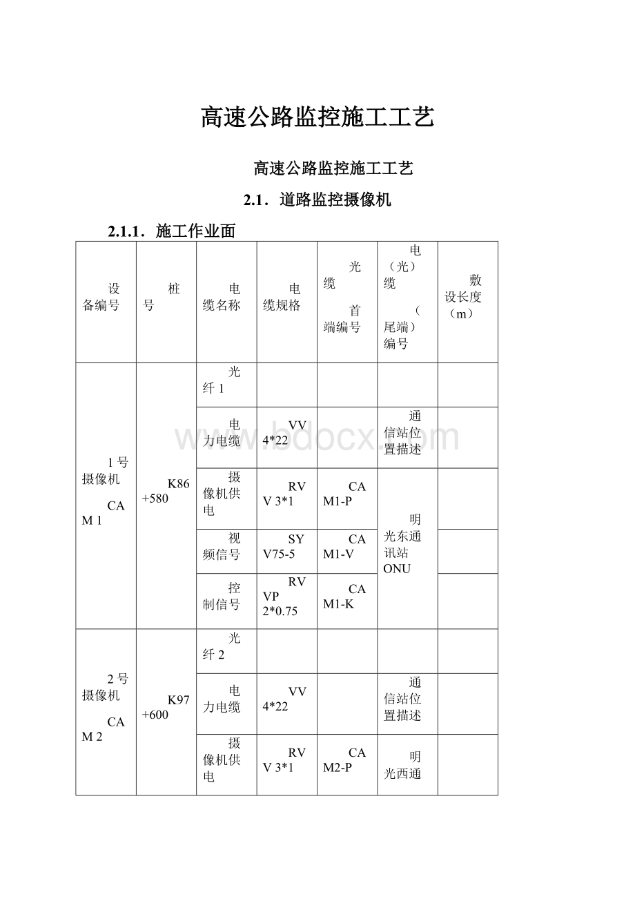 高速公路监控施工工艺.docx_第1页