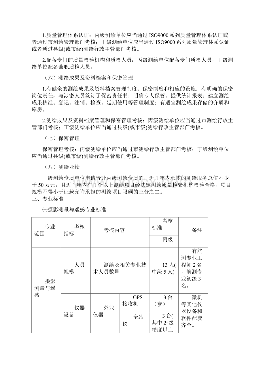 浙江省丙丁级及测绘质量检验机构测绘资质标准.docx_第3页