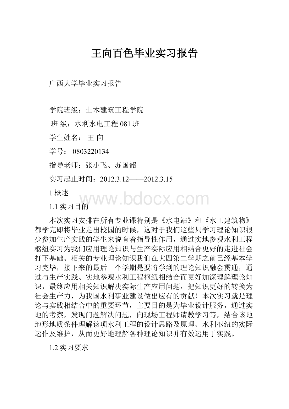 王向百色毕业实习报告Word格式.docx_第1页