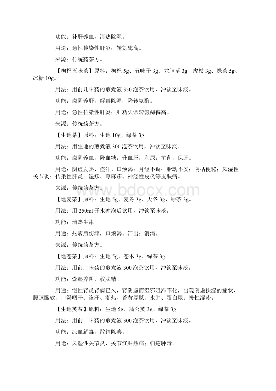 中药养生茶配方大全之欧阳化创编Word文档下载推荐.docx_第2页