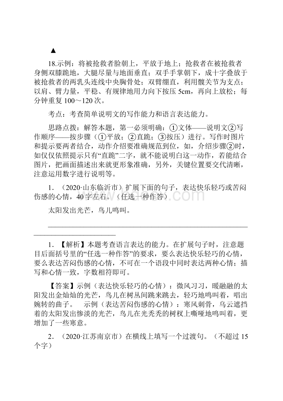 中考语文真题精选汇编语言实际运用文档格式.docx_第2页