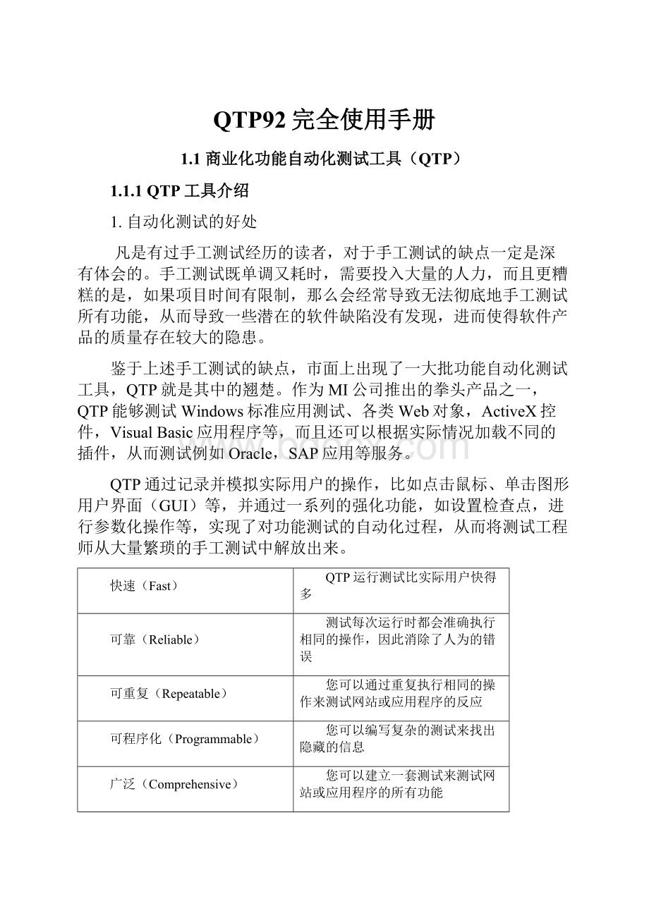 QTP92完全使用手册.docx_第1页