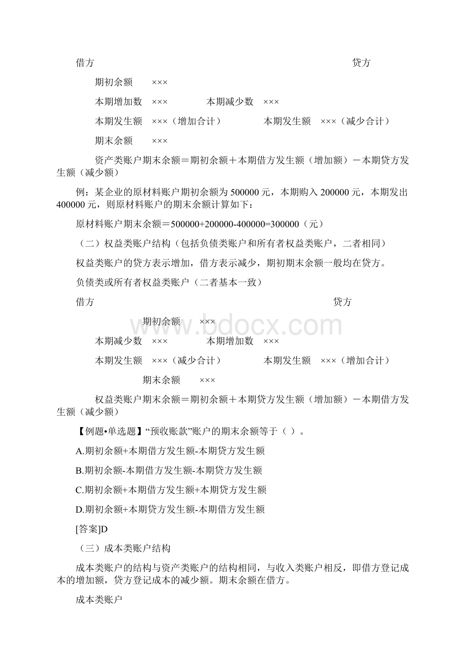 会计从业资格考试会计基础学习笔记精编整理04章Word文档下载推荐.docx_第3页