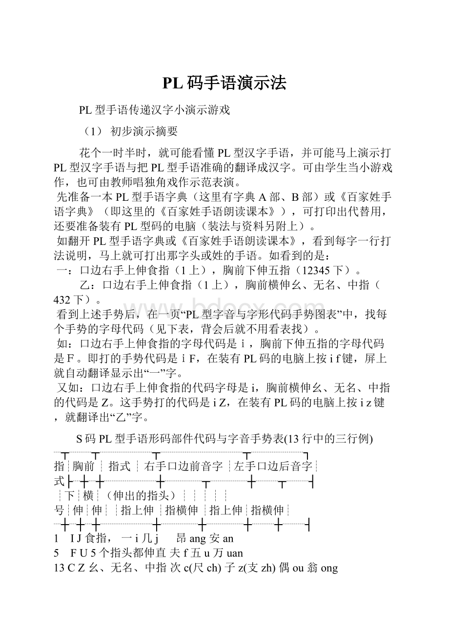 PL码手语演示法.docx