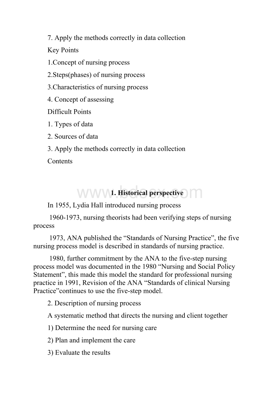 《护理学导论》英文讲义 第十章护理程序Word格式.docx_第2页