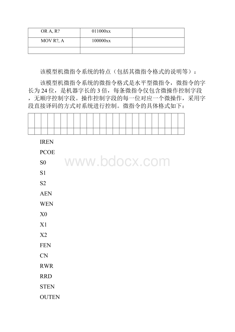 计组课设微指令地设计实验.docx_第3页