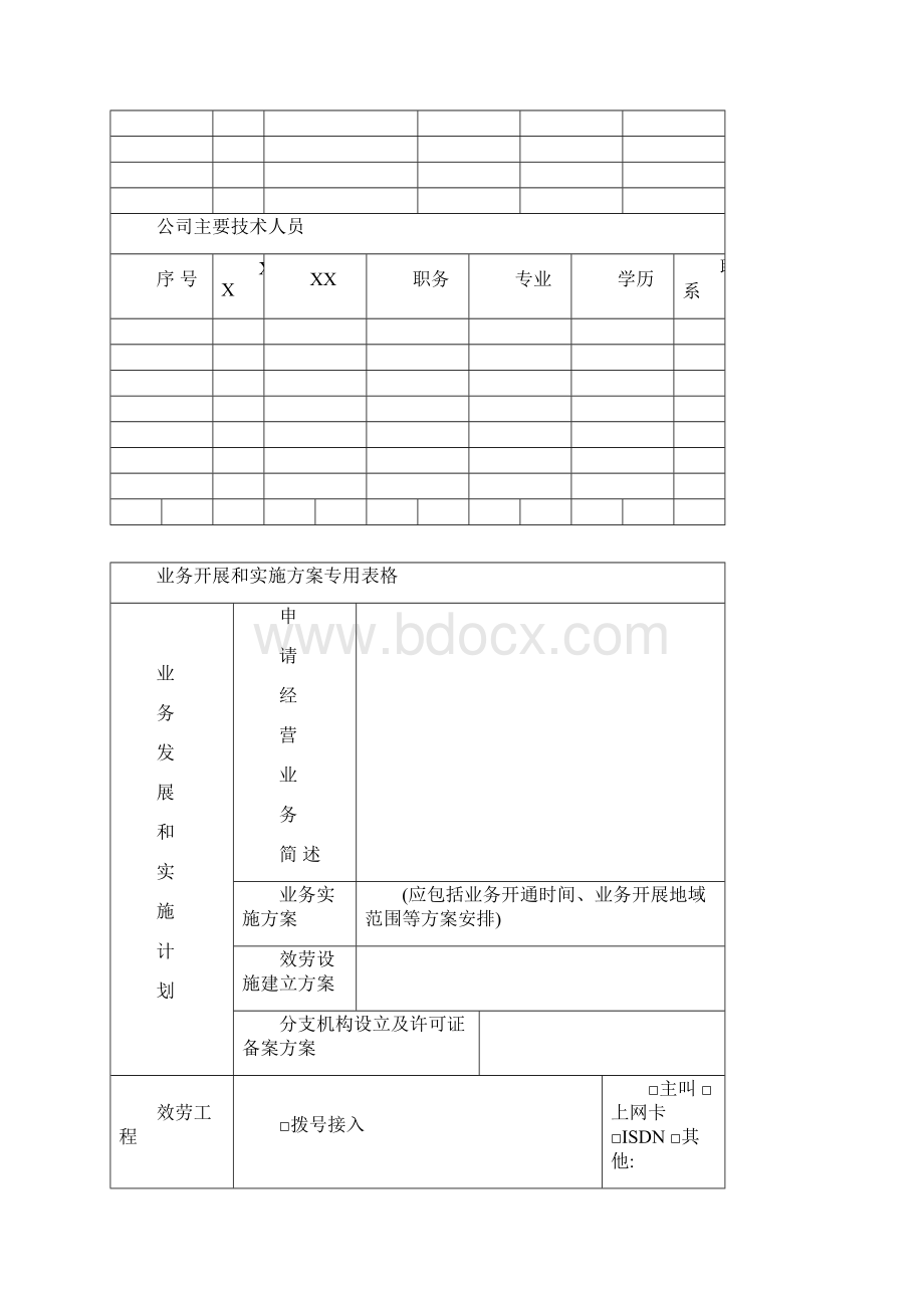 互联网接入服务业务申请所需填写材料和注意事项.docx_第3页