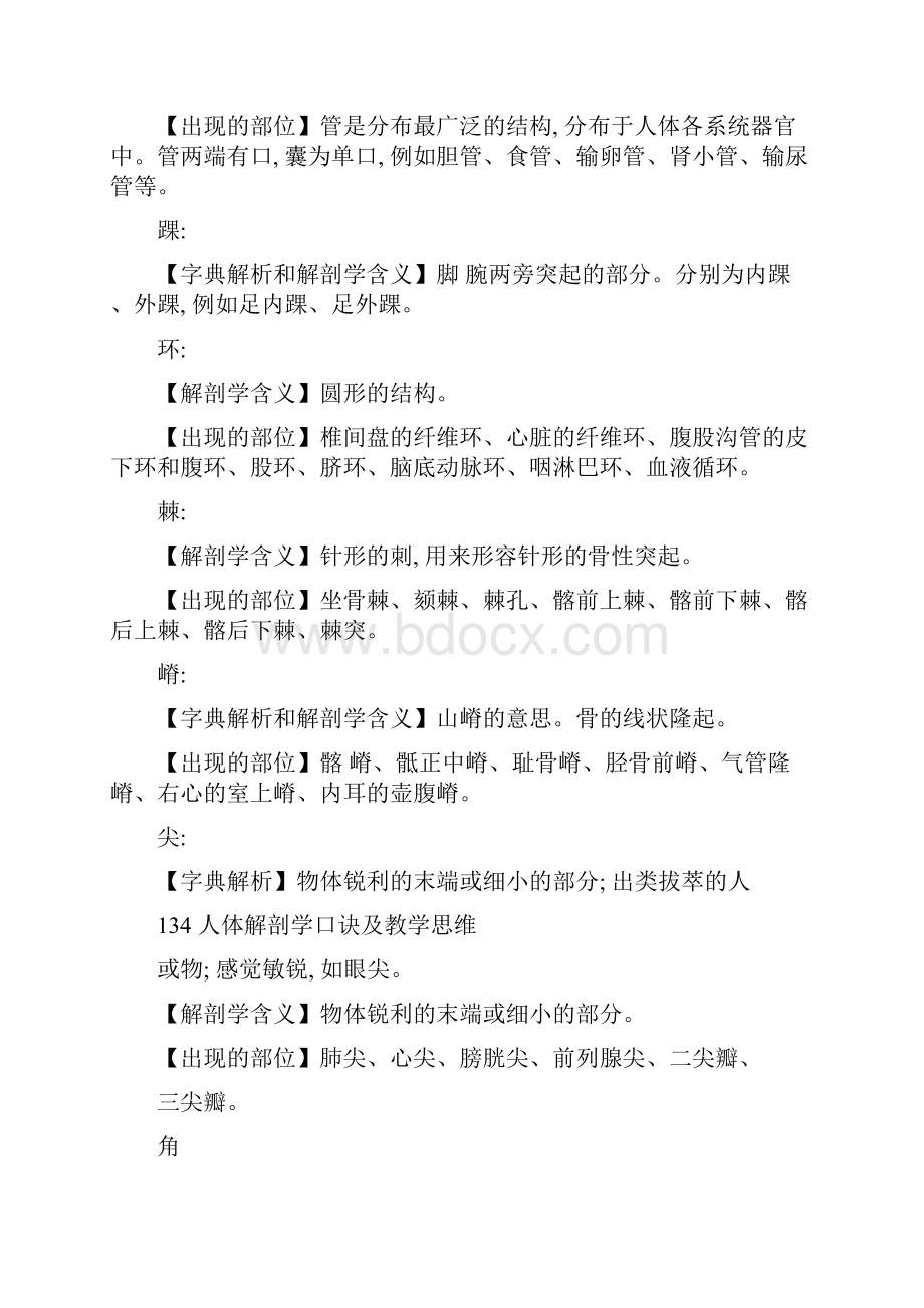 单音字的解剖学名词Word文档格式.docx_第3页