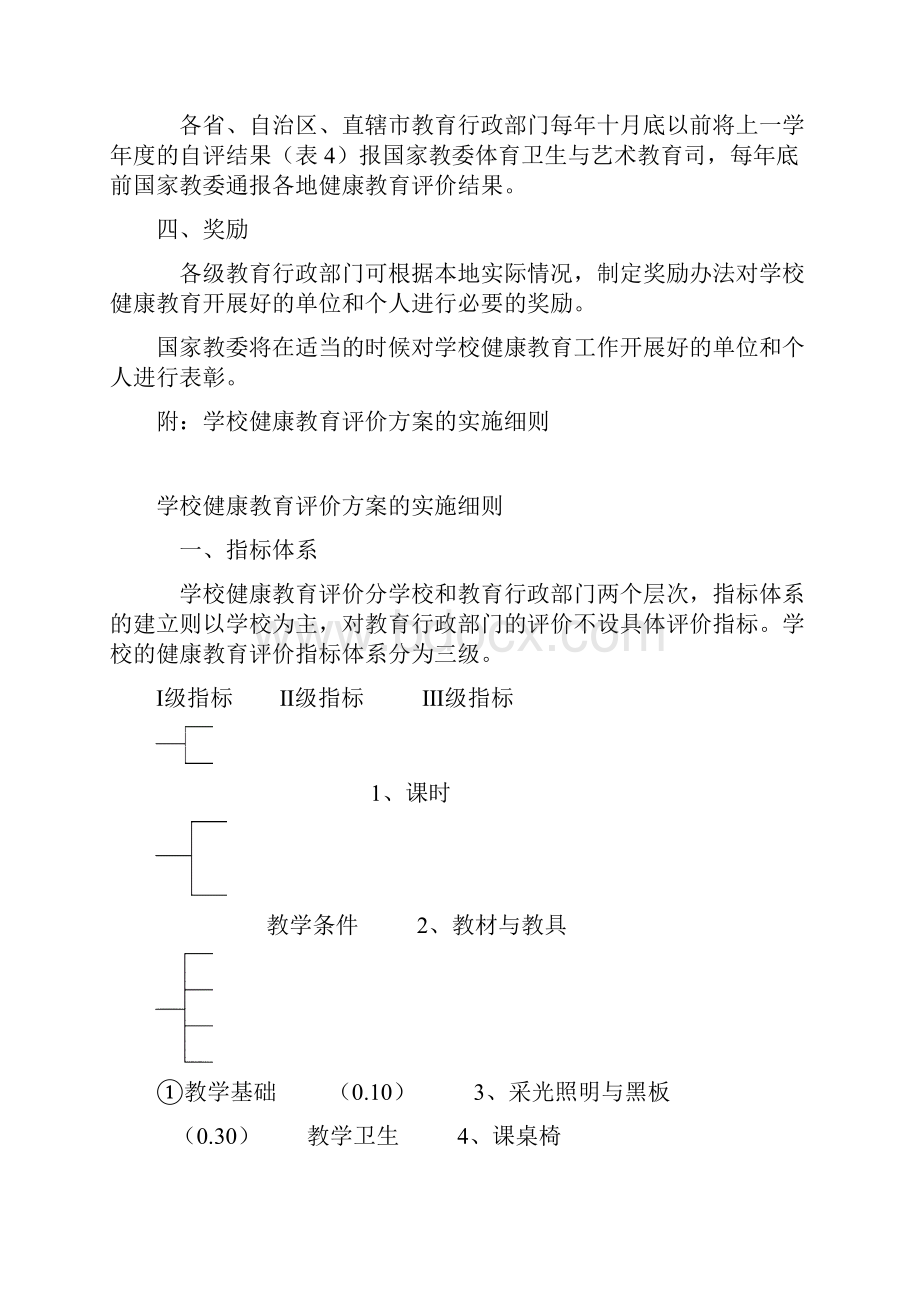 学校健康教育评价方案试行.docx_第2页