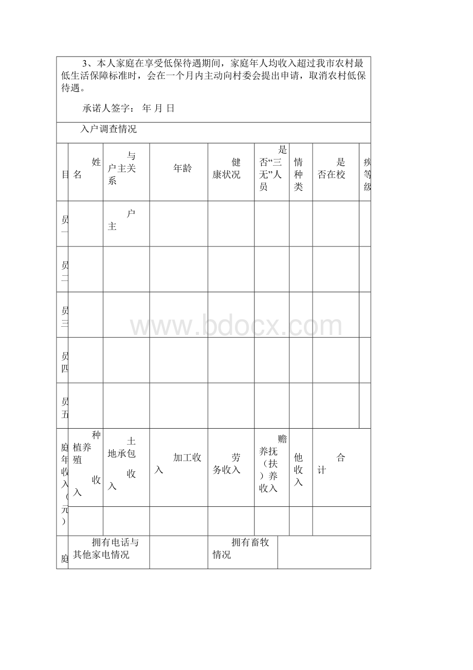 农村低保申请审批表Word格式文档下载.docx_第2页