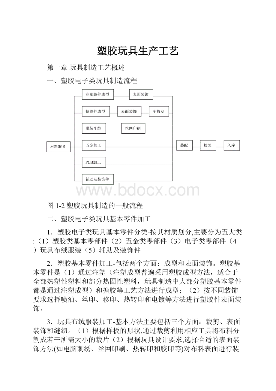 塑胶玩具生产工艺Word文件下载.docx