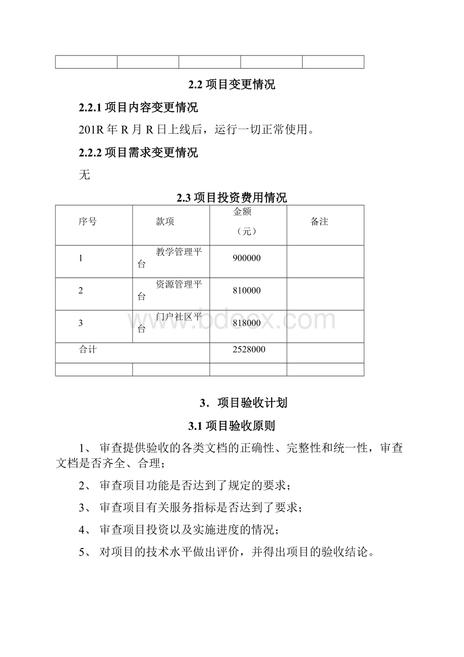 尚择优选XX软件项目验收报告模板全doc.docx_第3页