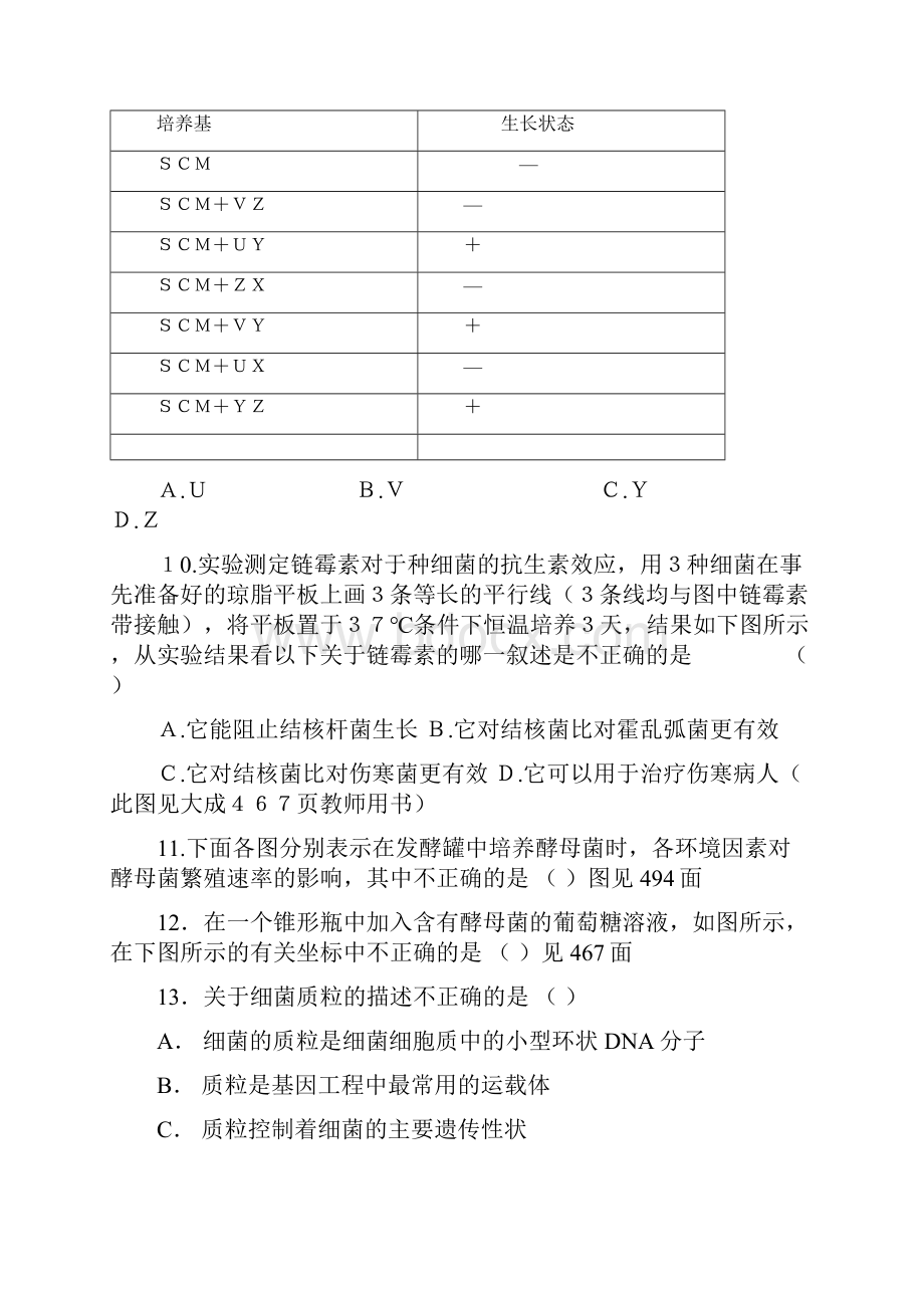 微生物发酵工程测试题文档格式.docx_第3页