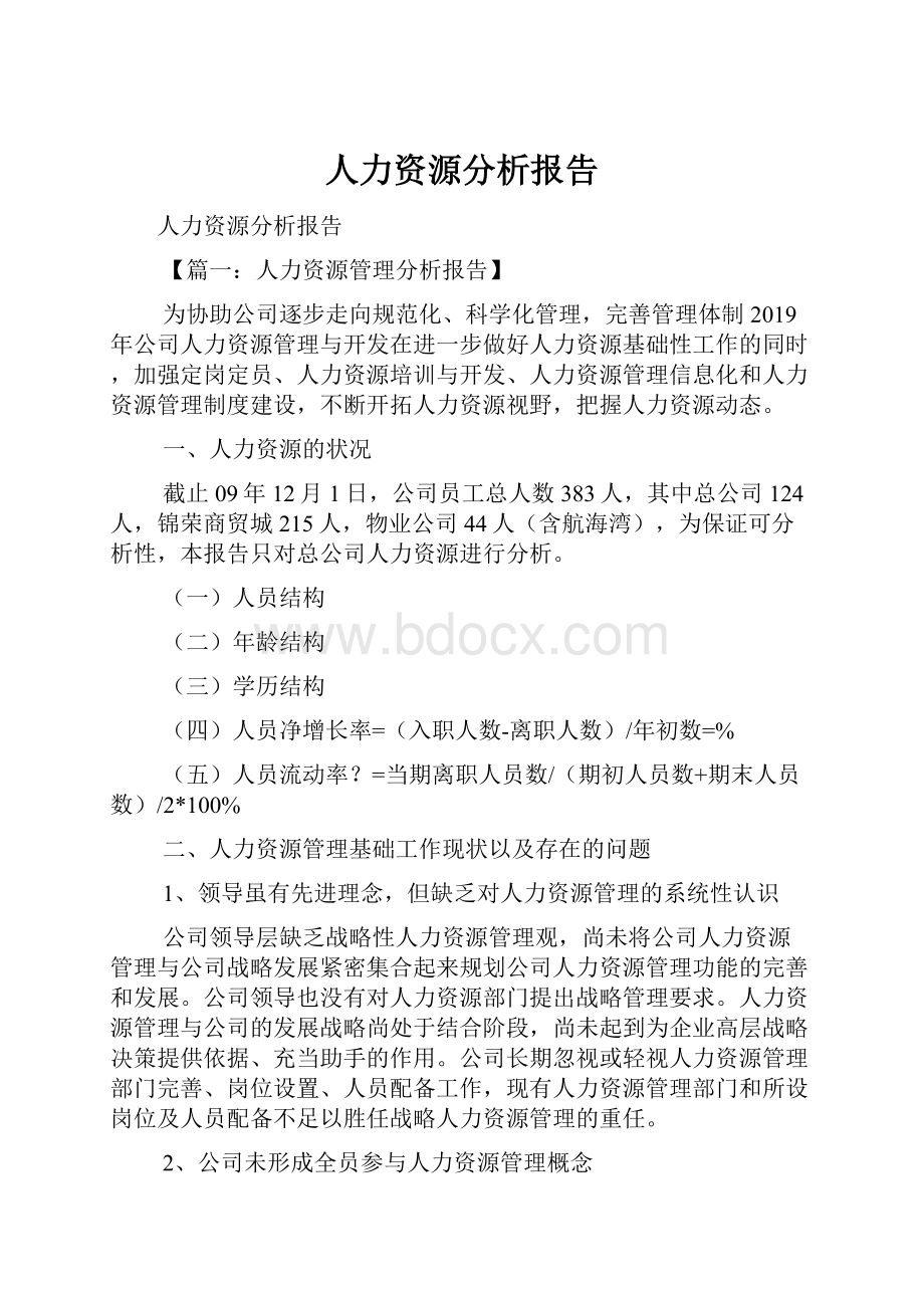 人力资源分析报告.docx_第1页