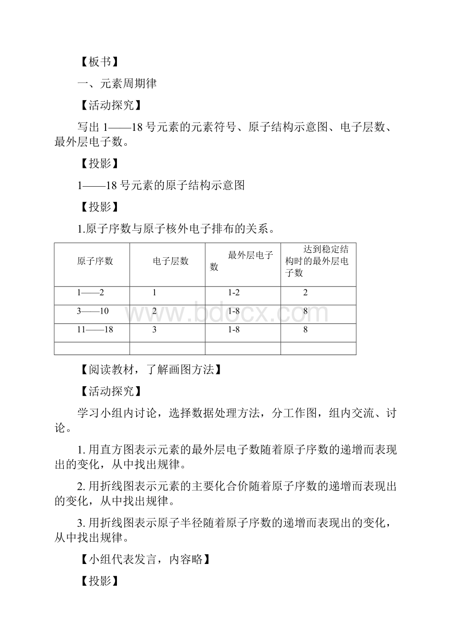 鲁科版化学必修2《元素周期律和元素周期表》word教案.docx_第3页