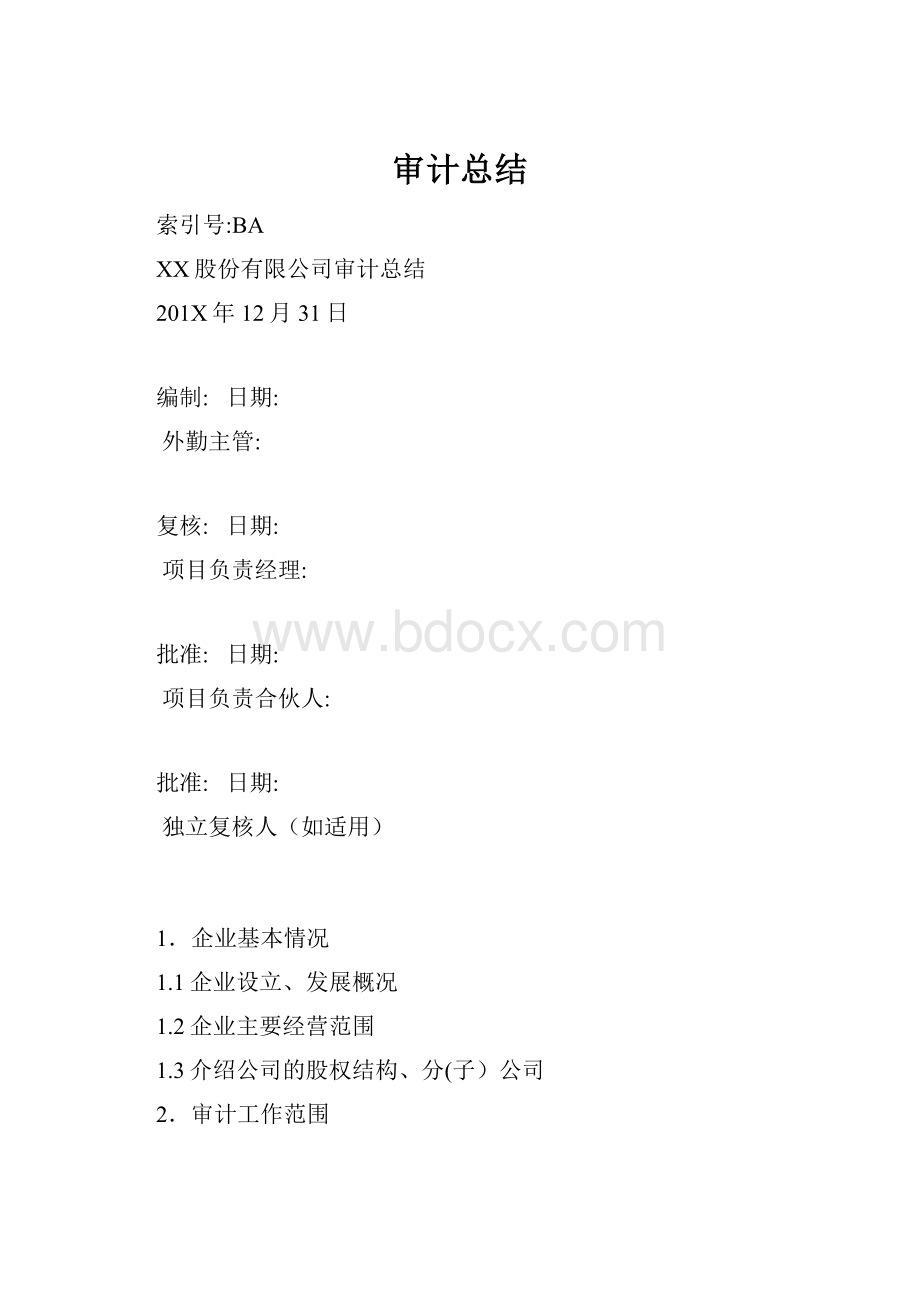 审计总结.docx_第1页