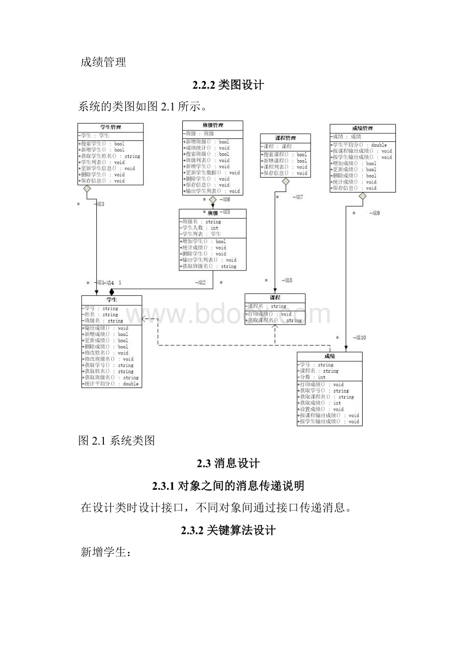 大数据结构学生成绩管理系统报告材料.docx_第3页