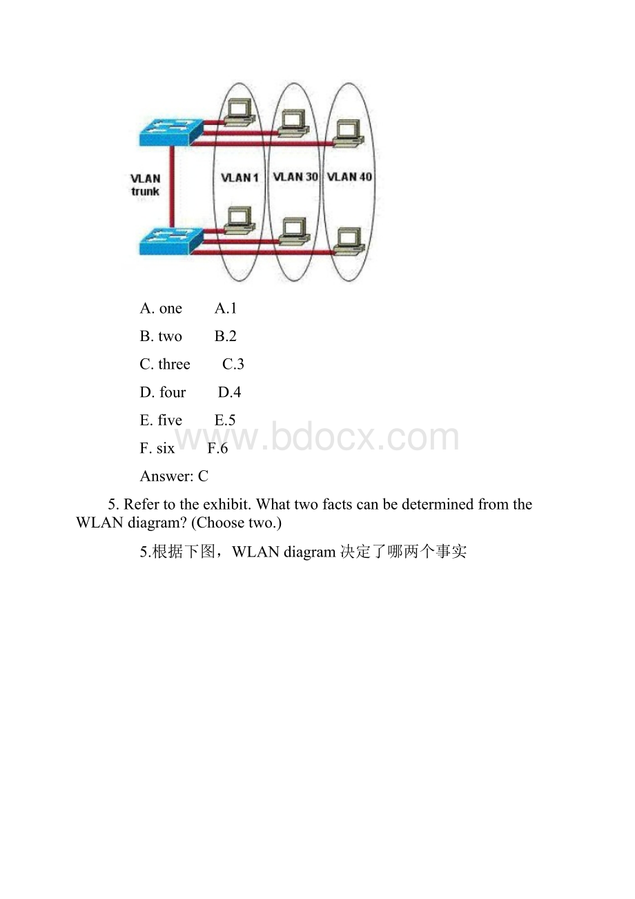 CCNA考试题库中英文翻译版及标准答案.docx_第3页