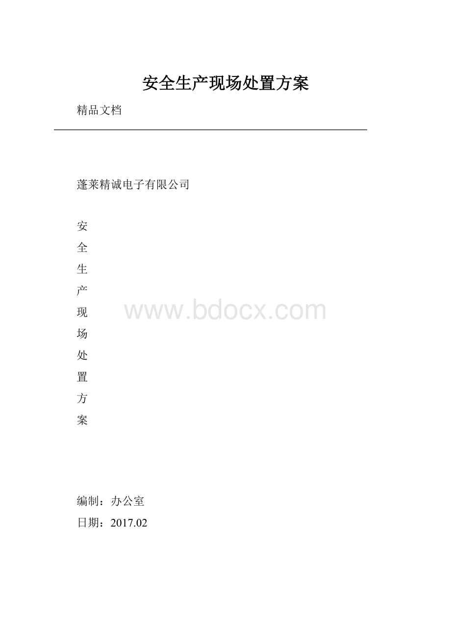 安全生产现场处置方案.docx