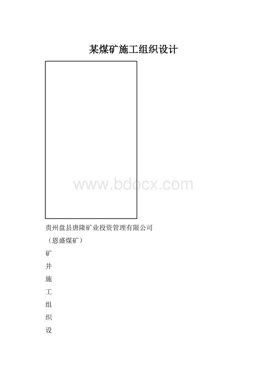 某煤矿施工组织设计文档格式.docx