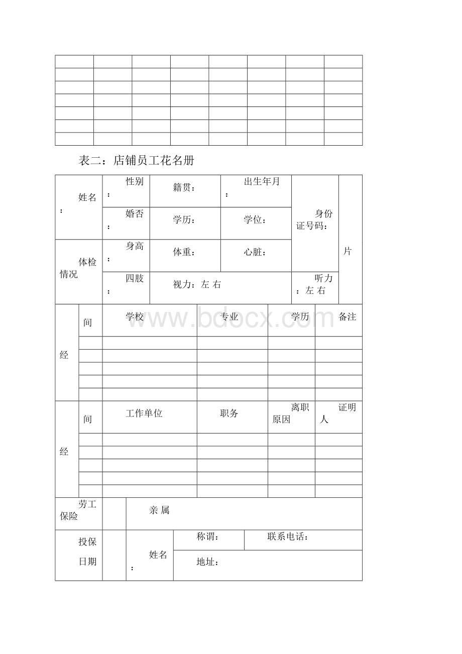 服装店面管理表格大全 22个.docx_第2页