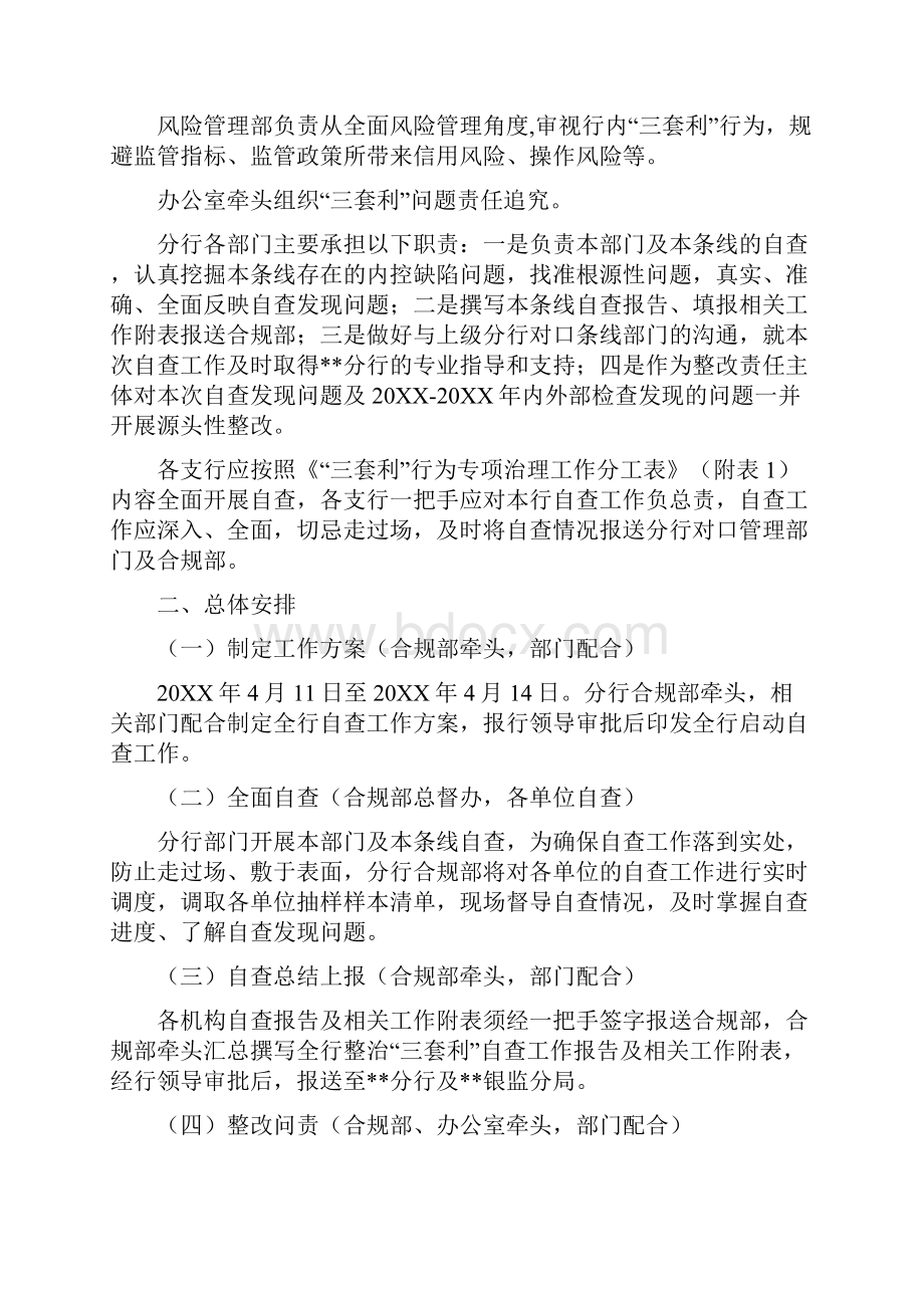 银行开展监管套利空转套利关联套利专项治理工作方案监管套利空转套利.docx_第2页