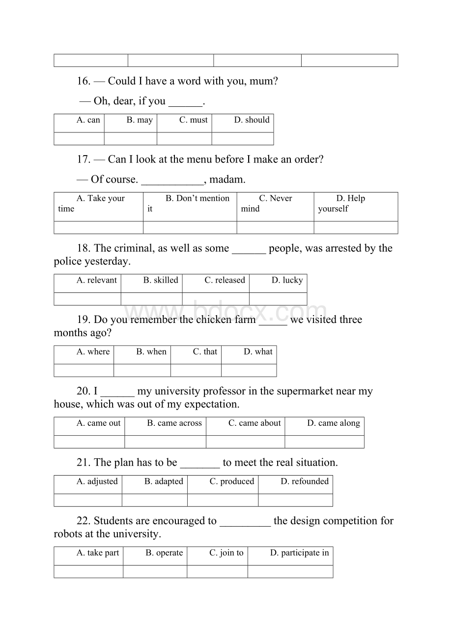 新人教版英语高二下Module7Unit4Sharing同步测试一Word文件下载.docx_第3页