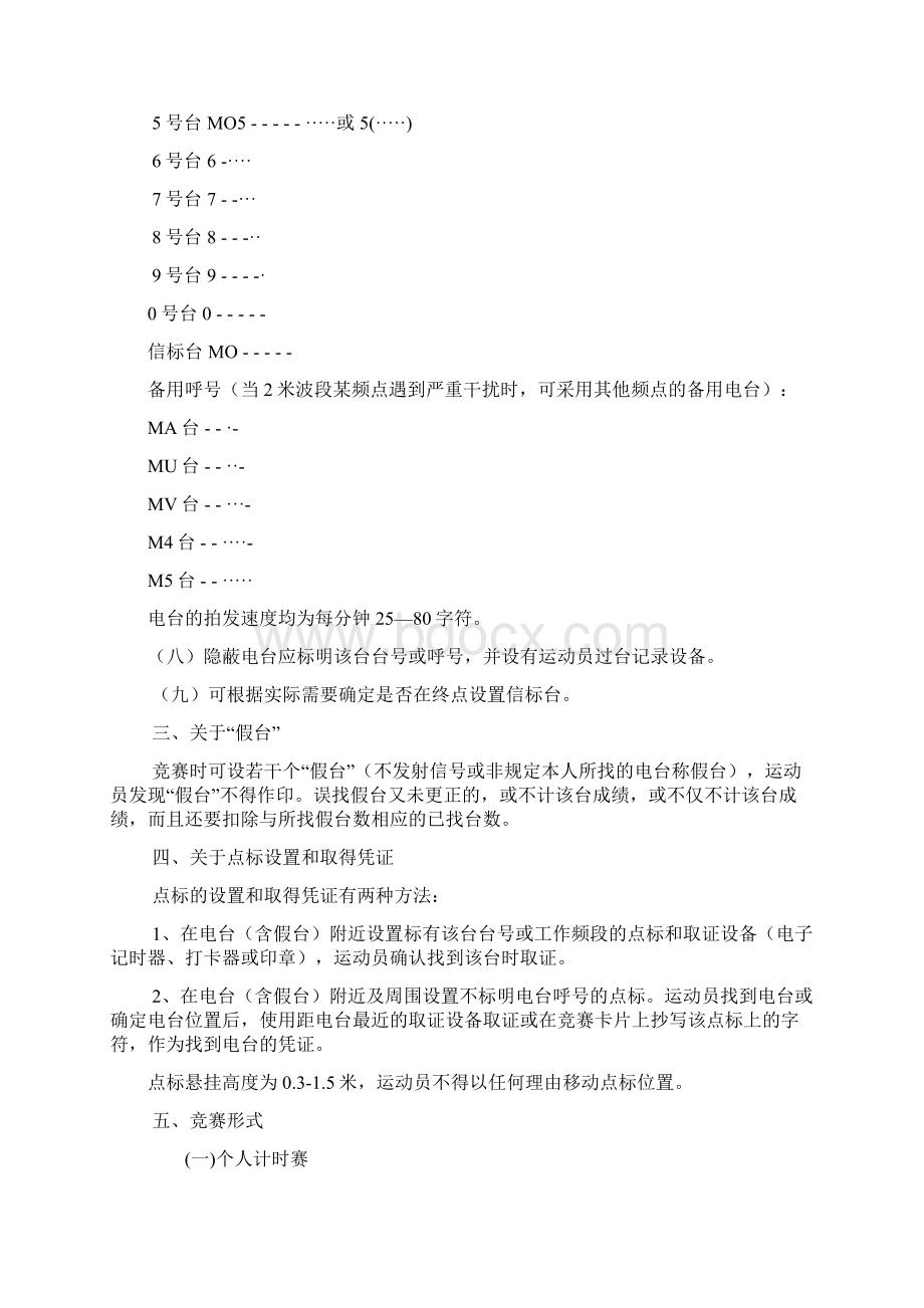 短距离无线电测向竞赛规则Word下载.docx_第2页