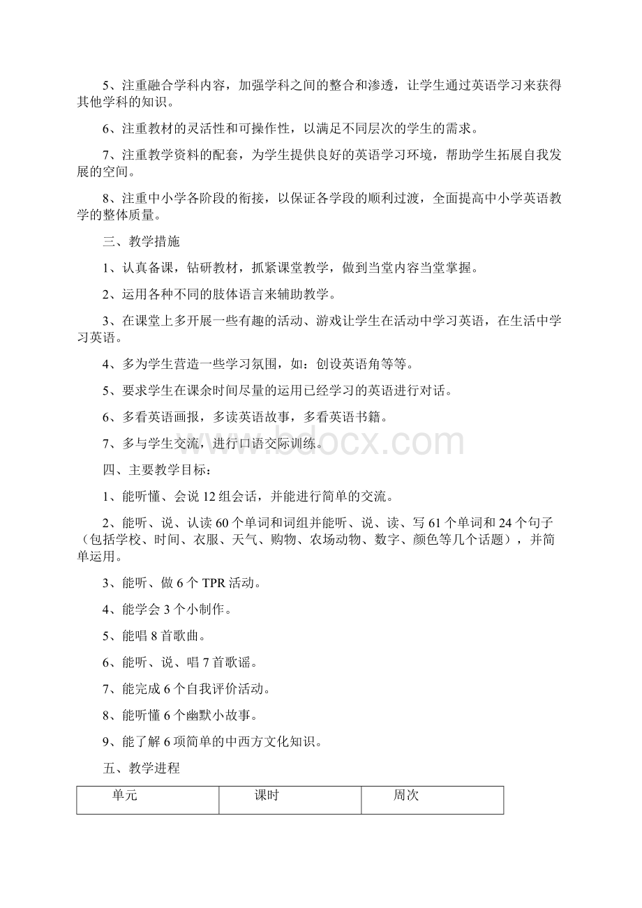 新人教pep版英语四年级下册全册优秀教案共47页重点资料doc.docx_第2页