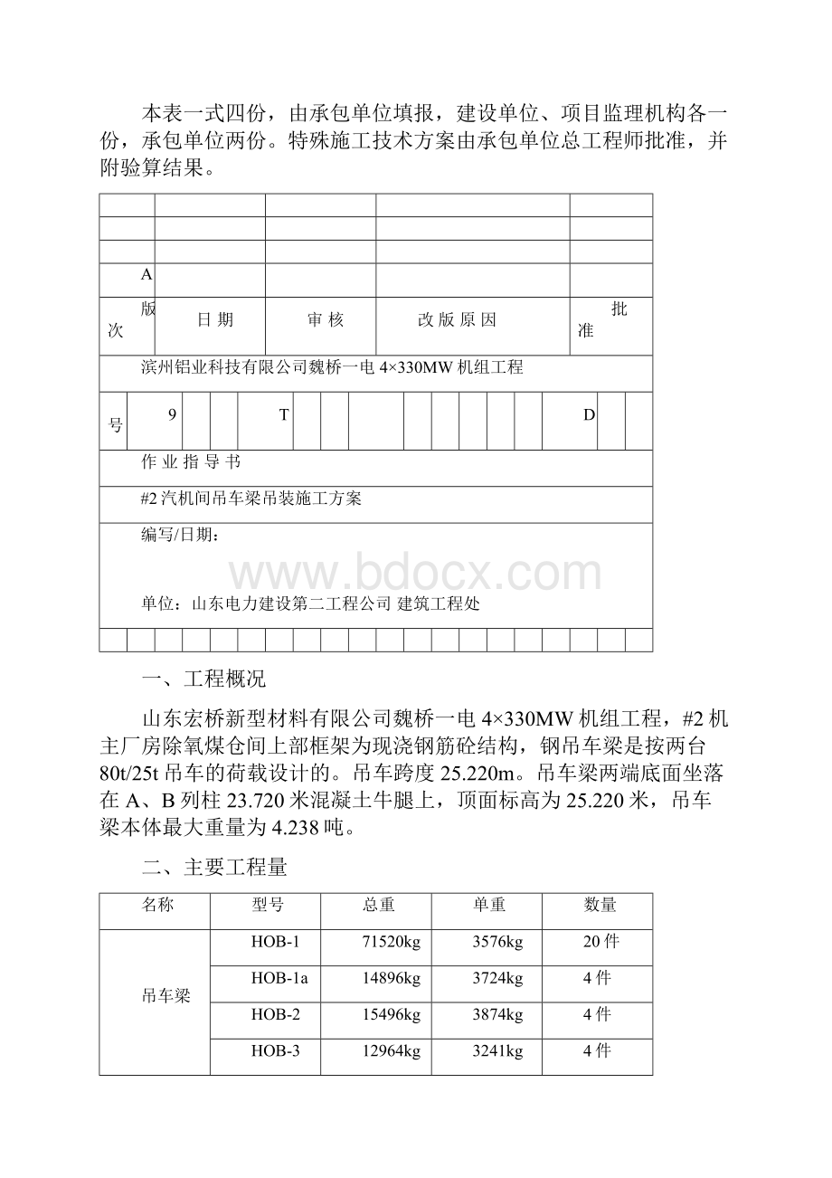 吊车梁吊装方案文档格式.docx_第2页