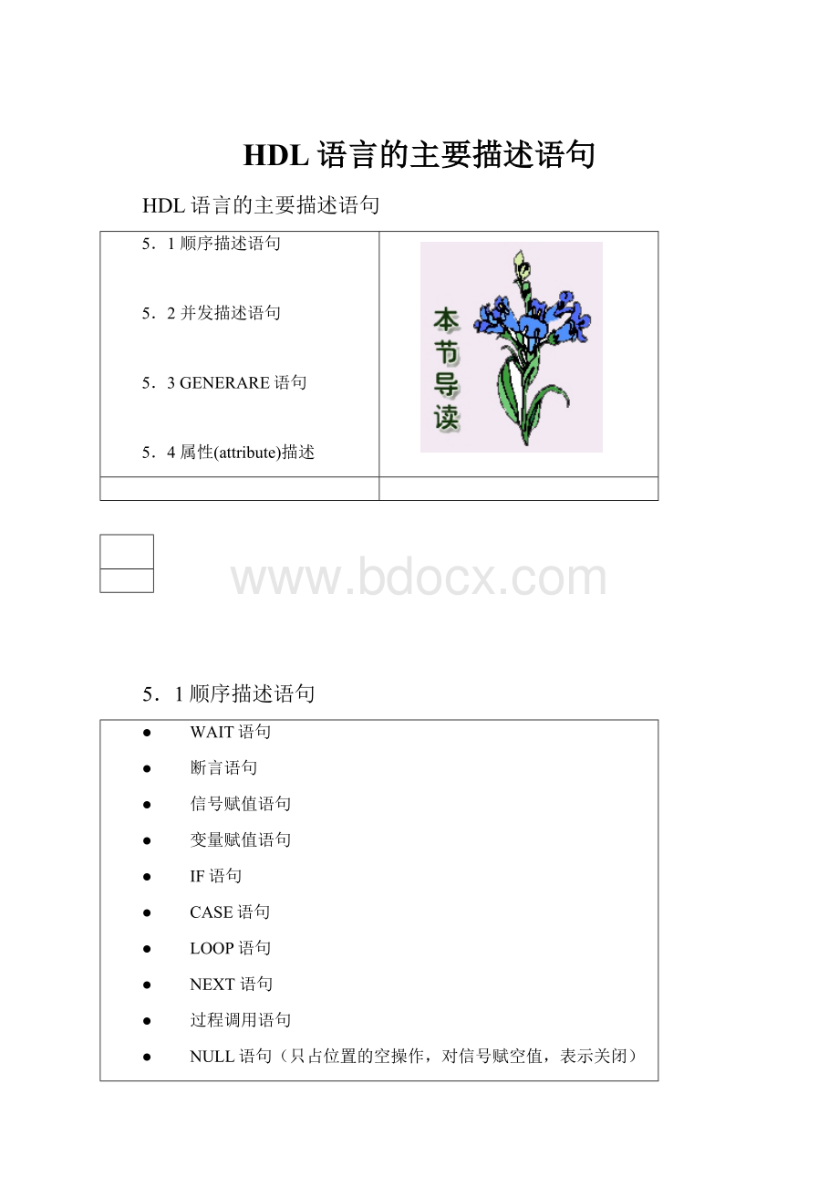 HDL语言的主要描述语句.docx_第1页