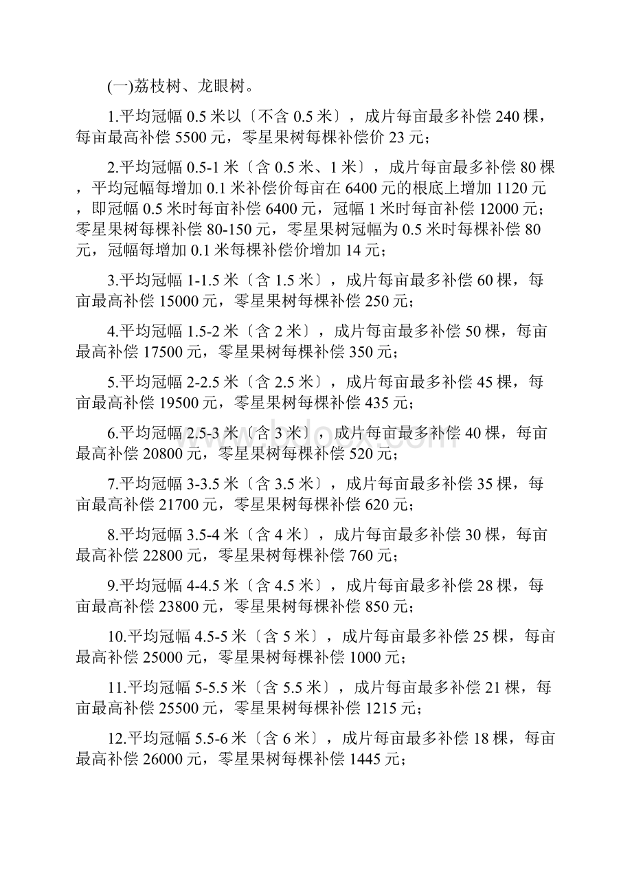 珠海市征收征用土地青苗费补尝标准.docx_第2页