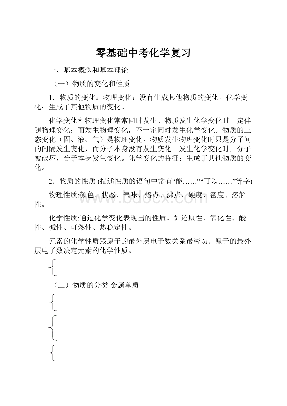 零基础中考化学复习.docx