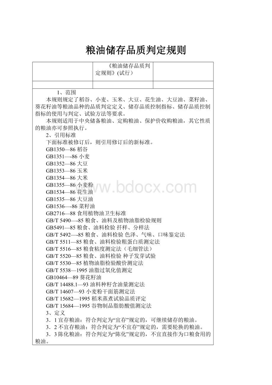 粮油储存品质判定规则Word下载.docx