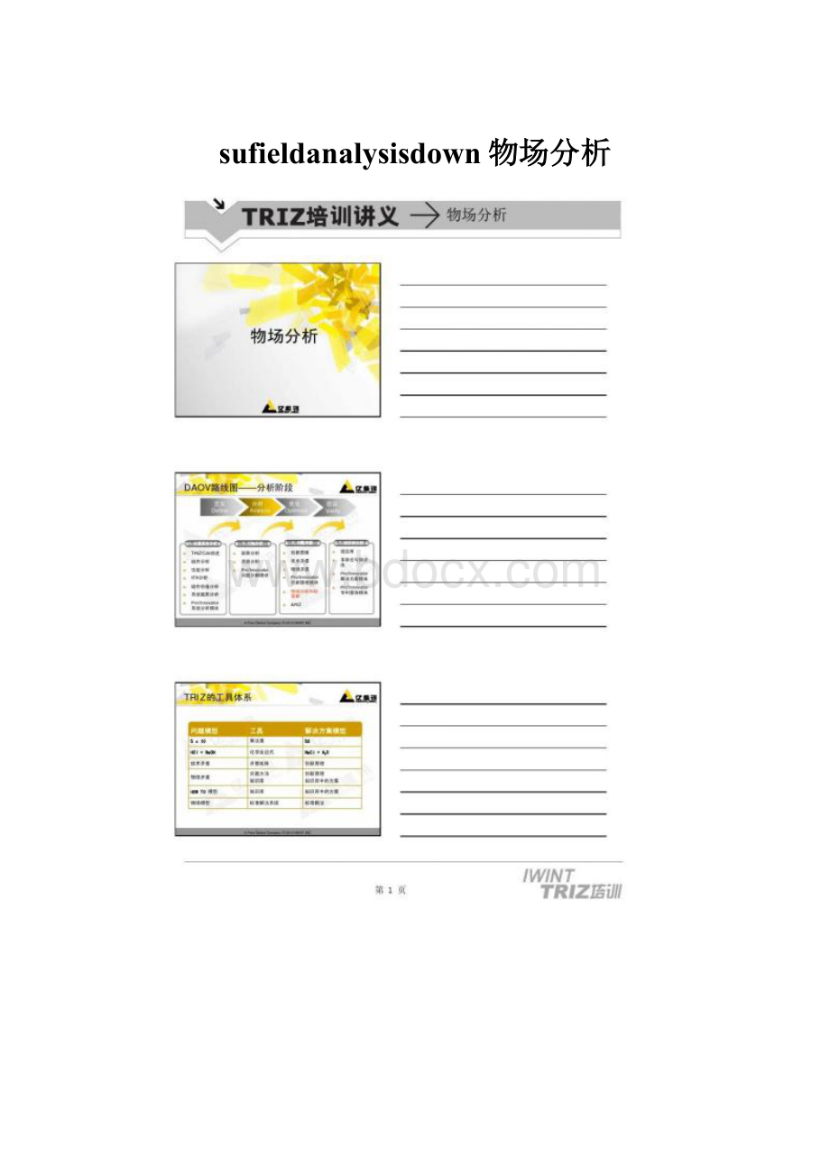 sufieldanalysisdown物场分析.docx_第1页