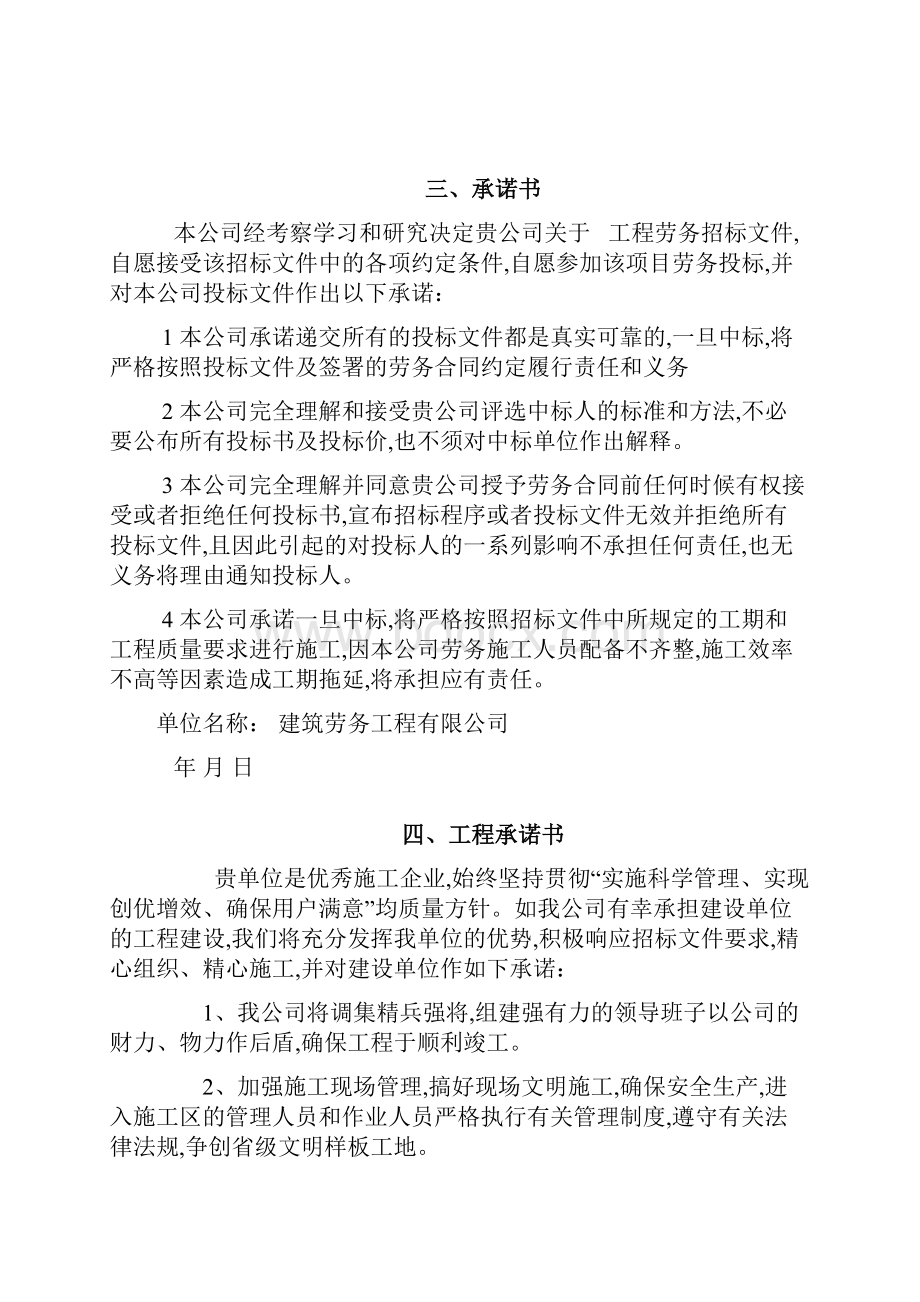 建筑工程劳务分包投标文件Word文件下载.docx_第3页